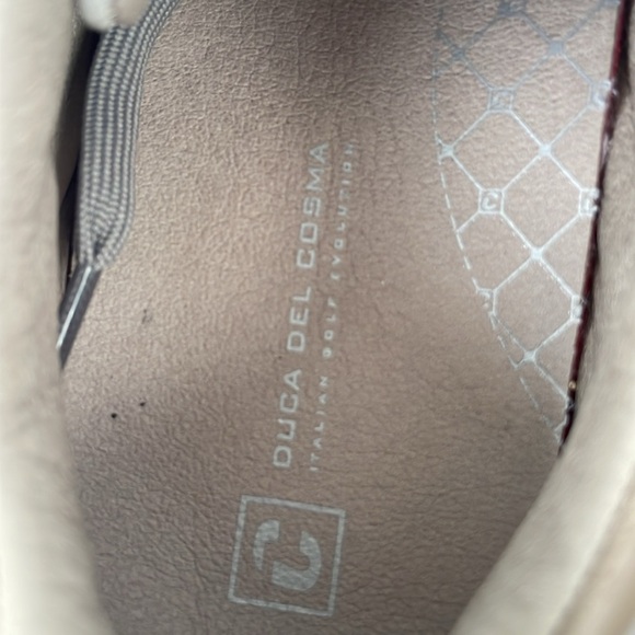 Duca Del Cosma Italian Gold Evolution Caldes Floral Women's Golf Shoes Size 6 - Picture 9 of 17